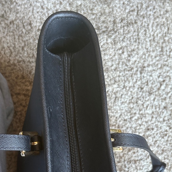 Michael Kors Black Tote with Gold Accents - Picture 9 of 10